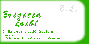 brigitta loibl business card